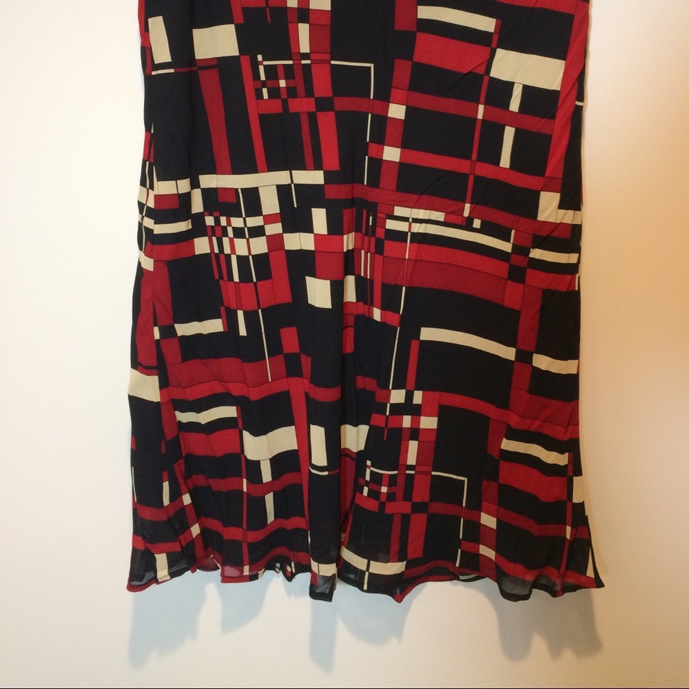 Geometric Color Block Skirt - Picture 3 of 6